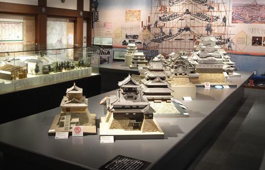 姫路城と城下町の展示スペースの写真