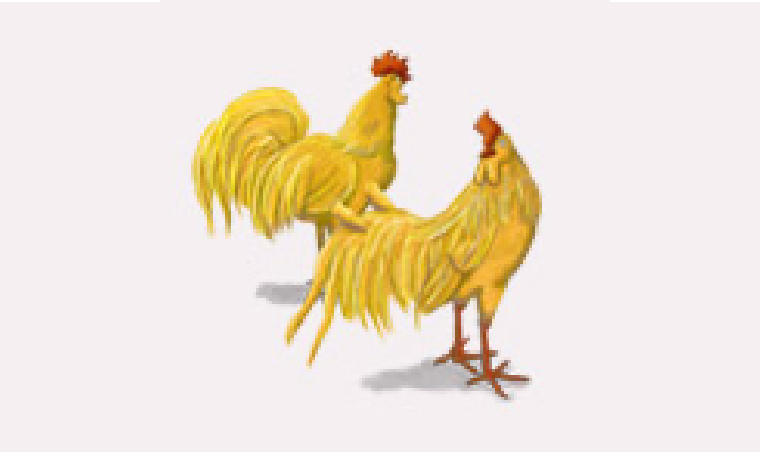 唐櫃の黄金の鶏