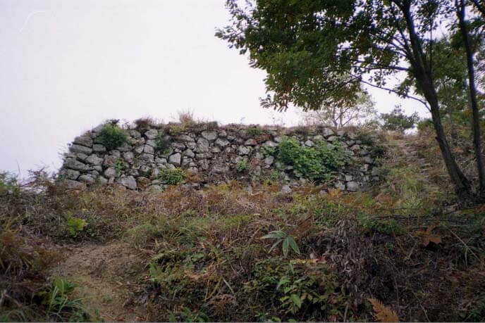 城山上の石垣の画像